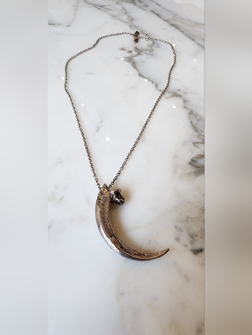Pamela Love Rare Silver Eagle Talon Necklace - Picture 5 of 8